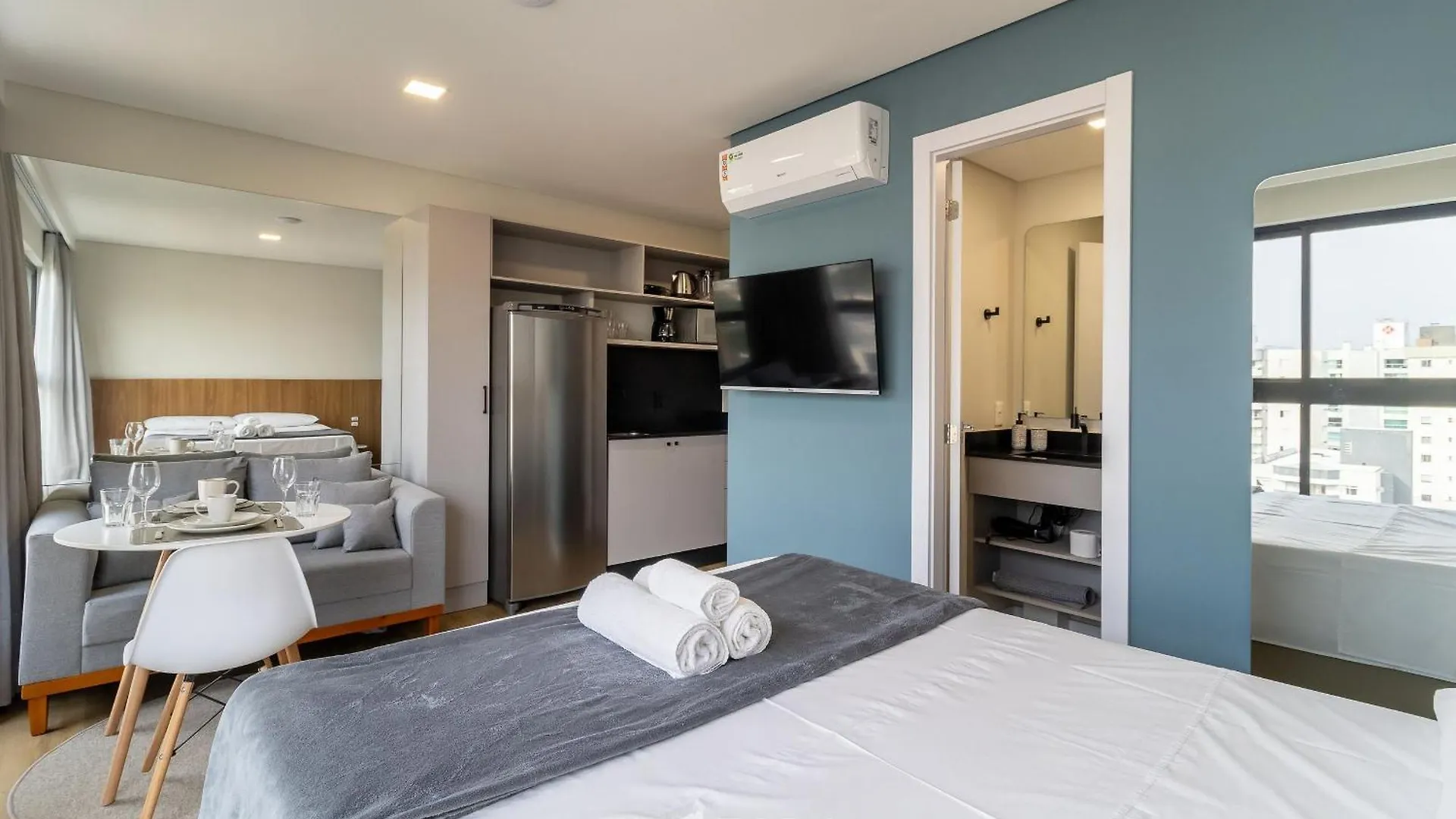 Rup - Studios Equipados Em Predio Com Piscina Blumenau Apartment